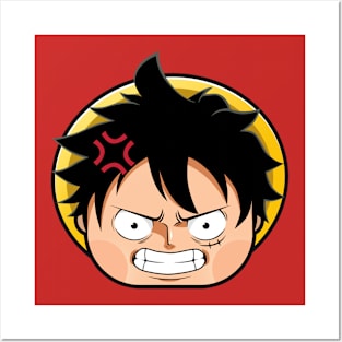 Luffy Bubble Head Posters and Art